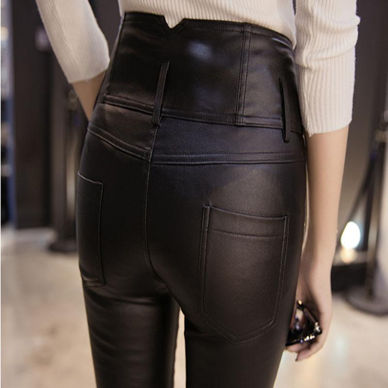 Winter Thickening Leather Leggings